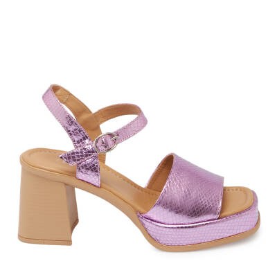 Lila Deri Kadın Sandalet - K24Y1SN67285-I4Q - 3