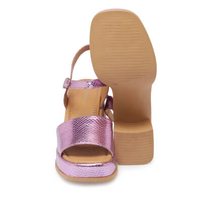 Lila Deri Kadın Sandalet - K24Y1SN67285-I4Q - 4