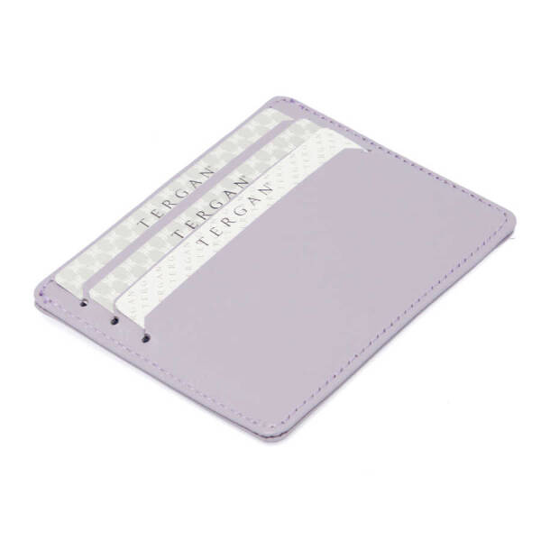 Lila Hakiki Deri Unisex Kredi Kartlık - S1KK00001050-T8J - 2
