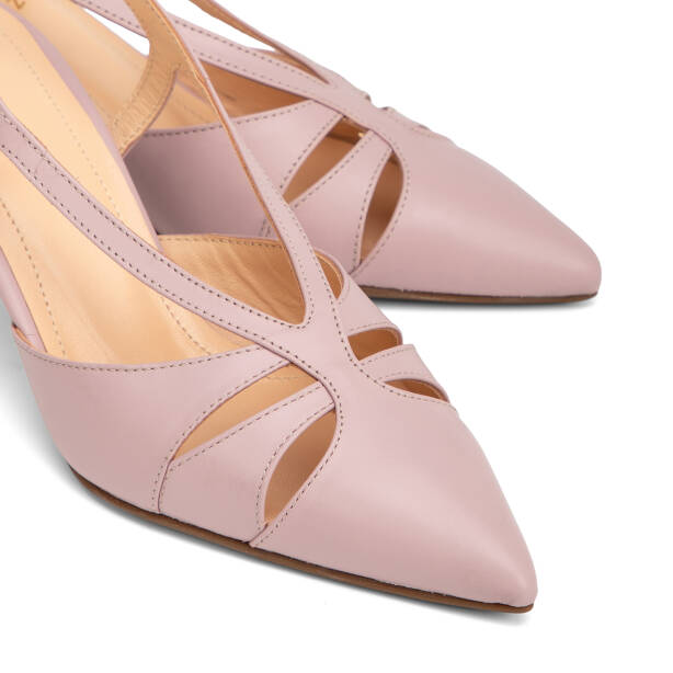 Lila Hakiki Deri Kadın Stiletto - K26Y1AY68389-S1T - 3