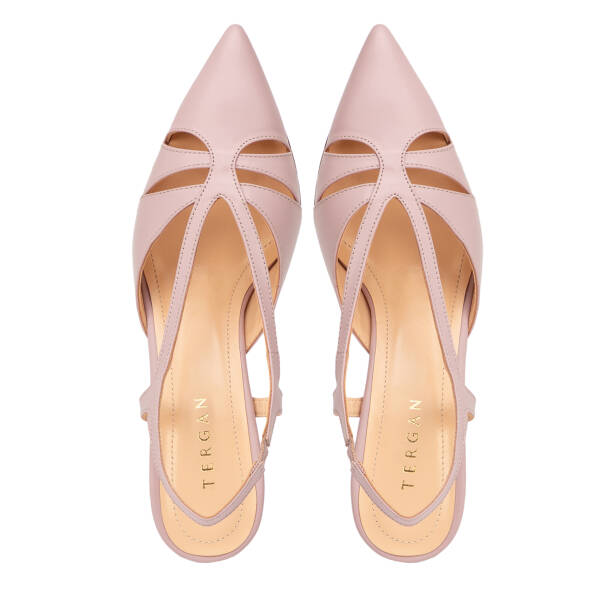 Lila Hakiki Deri Kadın Stiletto - K26Y1AY68389-S1T - 5