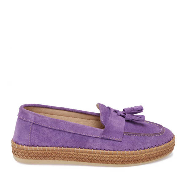 Lila Süet Deri Kadın Espadril - K24I1AY67227-R92 - 3