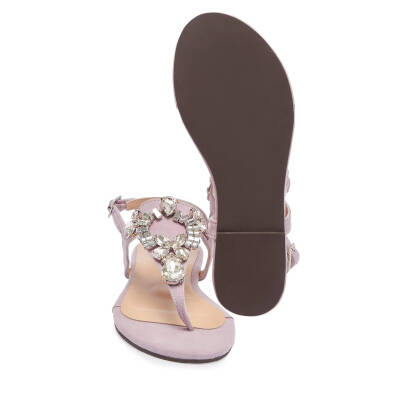 Lila Süet Deri Kadın Sandalet - K24Y1SN67407-R92 - 4