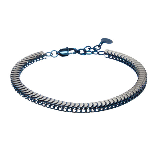 Mavi Çelik Erkek Bileklik - E1BLK0410498-D65 - 1
