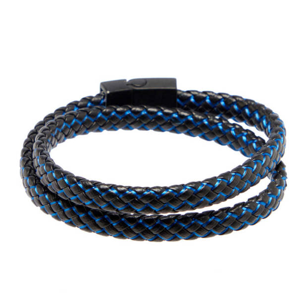 Mavi Deri Erkek Bileklik - E1BLK0410224-D65 - 1
