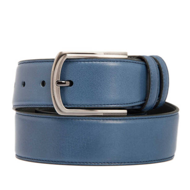 Mavi Deri Erkek Kemer - S1EK00000305-P2J - Tergan
