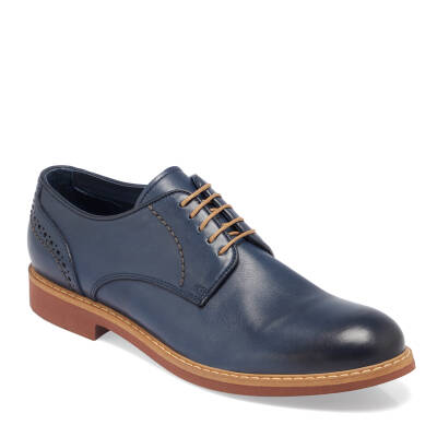  Mavi Deri Erkek Klasik Ayakkabı - E24I1AY56680-I1Z 