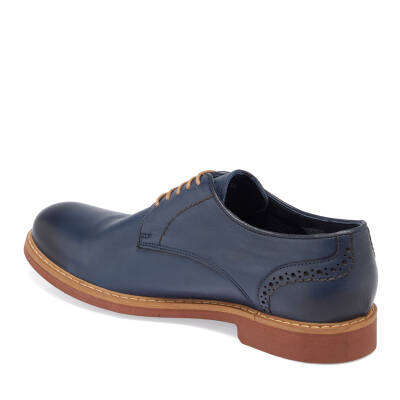  Mavi Deri Erkek Klasik Ayakkabı - E24I1AY56680-I1Z - 2