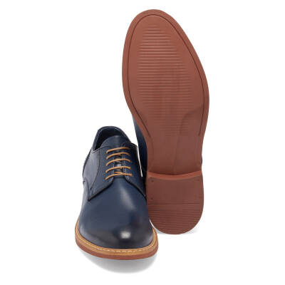  Mavi Deri Erkek Klasik Ayakkabı - E24I1AY56680-I1Z - 4