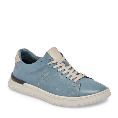  Mavi Deri Erkek Sneaker - E24I1AY56835-N5O 