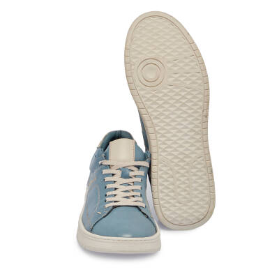  Mavi Deri Erkek Sneaker - E24I1AY56835-N5O - 4