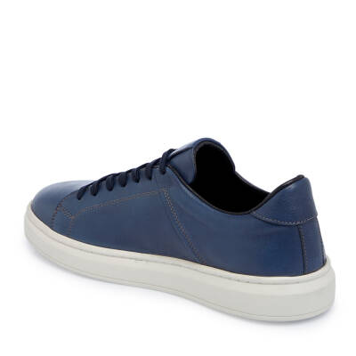 Mavi Deri Erkek Sneaker - E25I1AY57292-J61 - 2