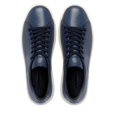 Mavi Deri Erkek Sneaker - E25I1AY57292-J61 - 5