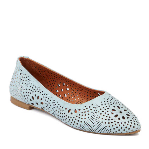 Mavi Hakiki Deri Kadın Babet - K24I1AY67379-J61 - 2