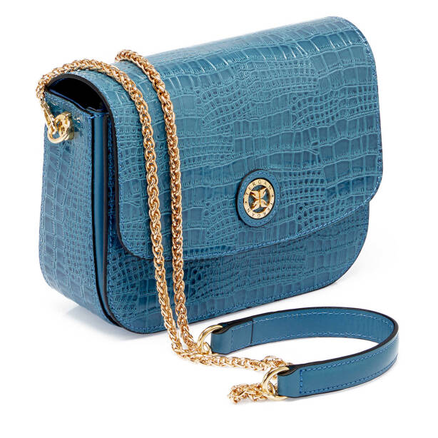 Mavi Deri Kadın Çapraz Askılı Çanta - S24K1BC79933-U4F - 2