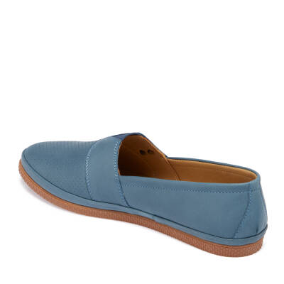  Mavi Deri Kadın Casual Ayakkabı - K24I1AY67116-K67 - 2