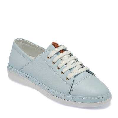  Mavi Deri Kadın Casual Ayakkabı - K24I1AY67358-S2I 