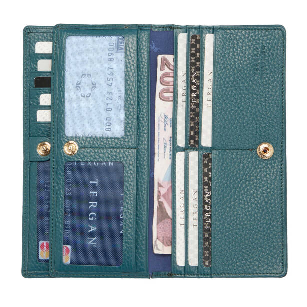 Mavi Deri Kadın Cüzdan - S1CB00005685-T9L - 4