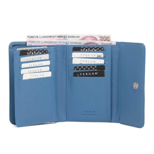 Mavi Deri Kadın Cüzdan - S1CB00005730-K3A - 4