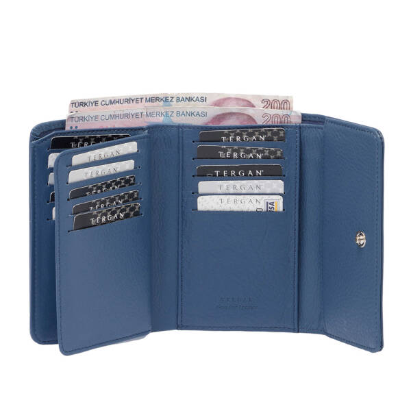 Mavi Deri Kadın Cüzdan - S1CB00005730-T0R - 4