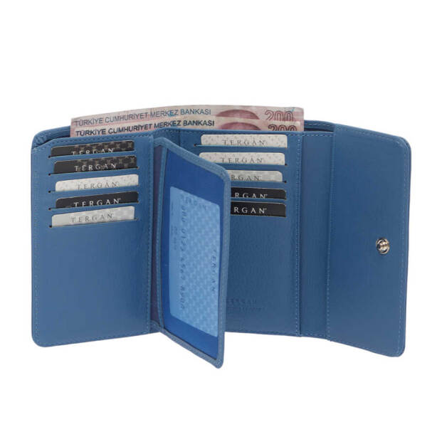 Mavi Deri Kadın Cüzdan - S1CB00005788-I92 - 3