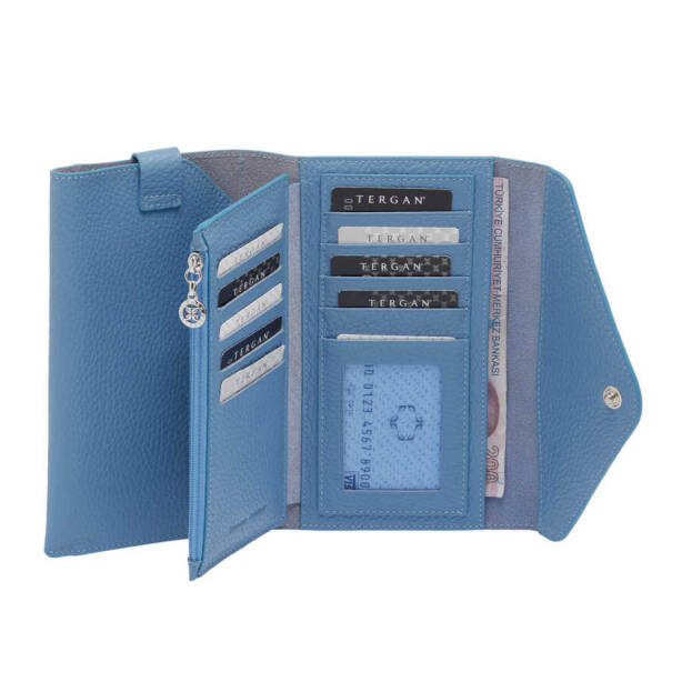 Mavi Deri Kadın Cüzdan - S1CB00005811-C43 - 4