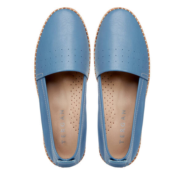 Mavi Hakiki Deri Kadın Espadril - K25I1AY67915-J61 - 5