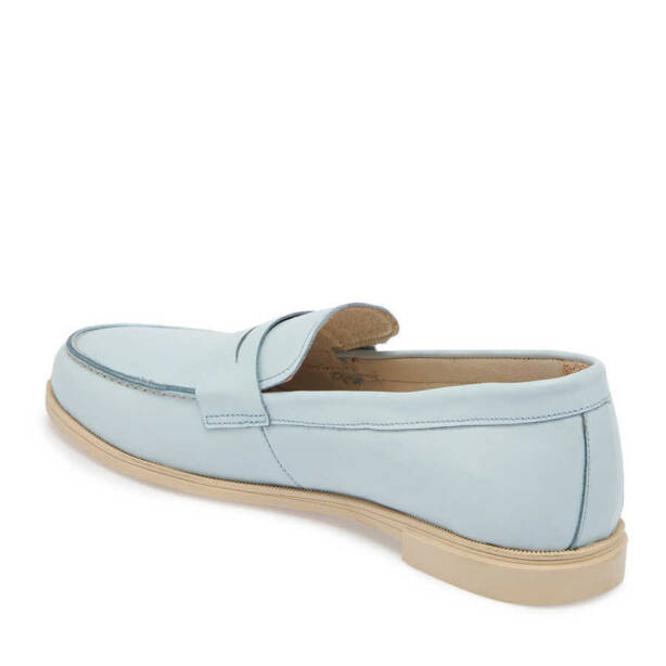 Mavi Deri Kadın Loafer - K24I1AY67366-S1M - 2