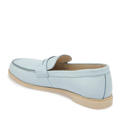 Mavi Deri Kadın Loafer - K24I1AY67366-S1M - 2