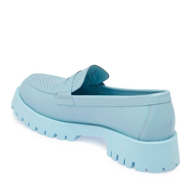 Mavi Hakiki Deri Kadın Makosen - K25I1AY67819-S1M - 3