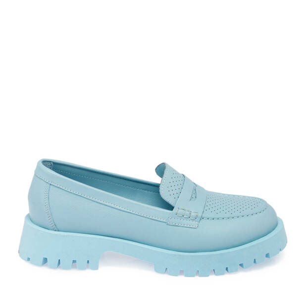 Mavi Hakiki Deri Kadın Makosen - K25I1AY67819-S1M - 1