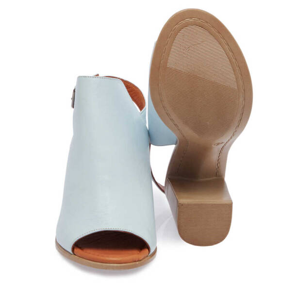 Mavi Deri Kadın Sandalet - K24Y1AY67243-S1M - 4