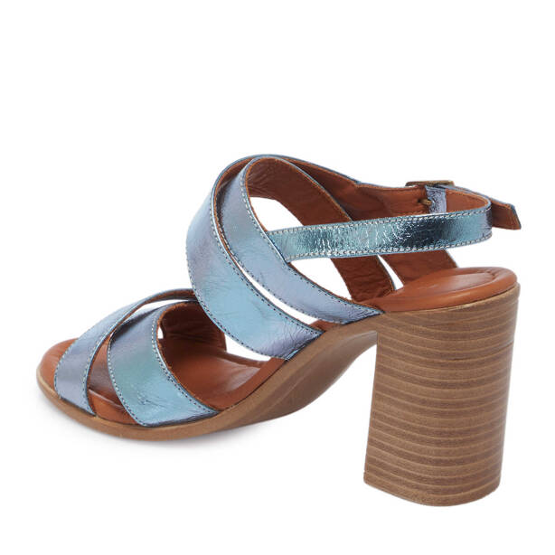 Mavi Hakiki Deri Kadın Sandalet - K24Y1AY67245-N0O - 2
