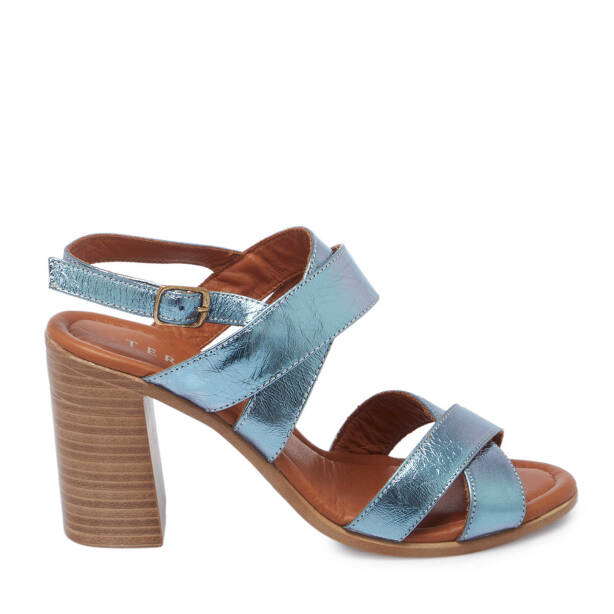 Mavi Hakiki Deri Kadın Sandalet - K24Y1AY67245-N0O - 3