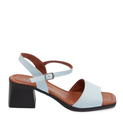  Mavi Deri Kadın Sandalet - K24Y1SN67240-S1M - 3
