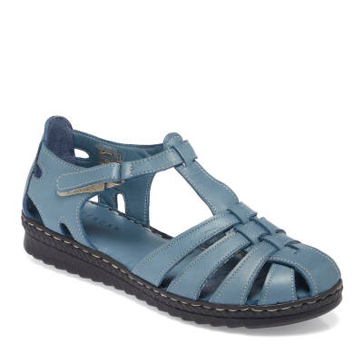 Mavi Deri Kadın Sandalet - K24Y1SN67485-K67 - 1