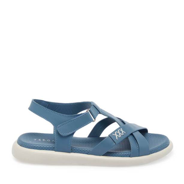 Mavi Hakiki Deri Kadın Sandalet - K25Y1SN67974-K67 - 3