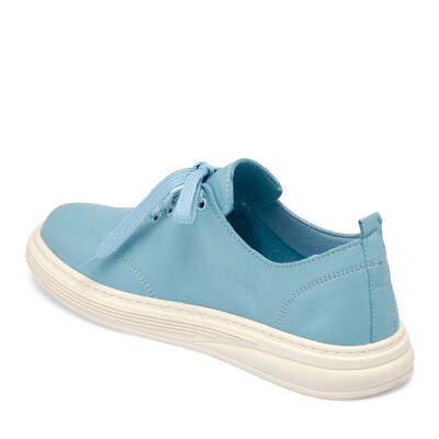 Mavi Deri Kadın Sneaker - K24I1AY67093-J61 - 2