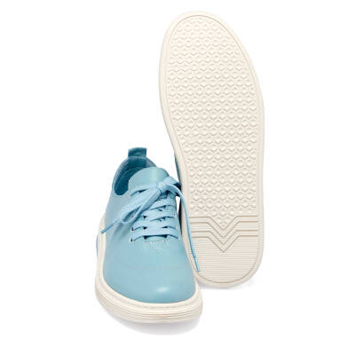  Mavi Deri Kadın Sneaker - K24I1AY67093-J61 - 4