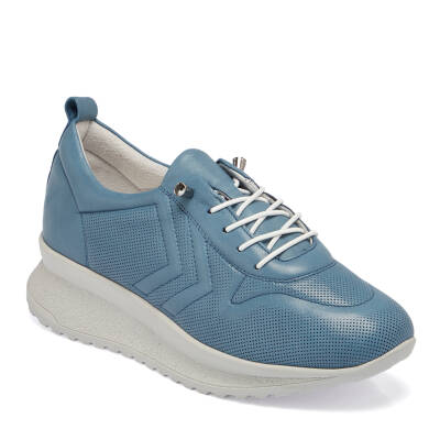 Mavi Deri Kadın Sneaker - K24I1AY67094-K67 