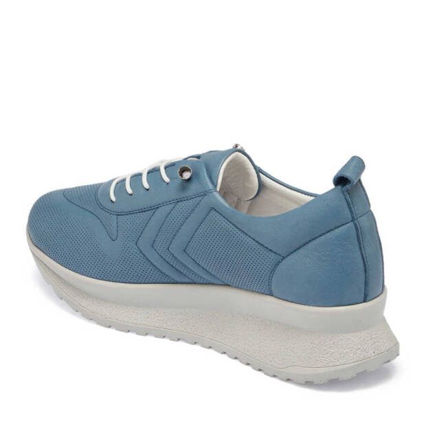 Mavi Deri Kadın Sneaker - K24I1AY67094-K67 - 2