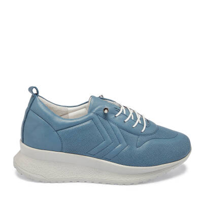 Mavi Deri Kadın Sneaker - K24I1AY67094-K67 - 3
