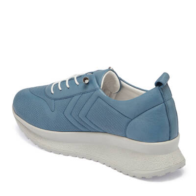  Mavi Deri Kadın Sneaker - K24I1AY67094-K67 - 2