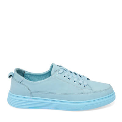  Mavi Deri Kadın Sneaker - K24I1AY67096-S1M - 3
