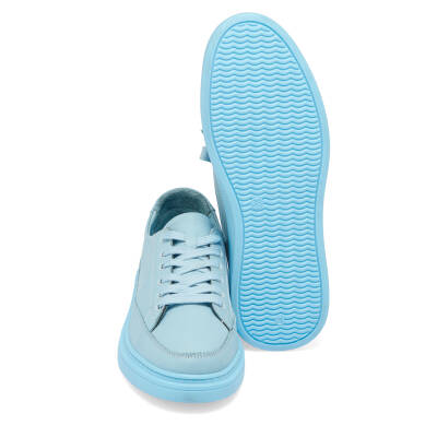  Mavi Deri Kadın Sneaker - K24I1AY67096-S1M - 4