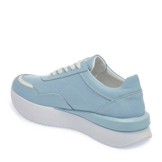 Mavi Deri Kadın Sneaker - K24I1AY67314-J61 - 2