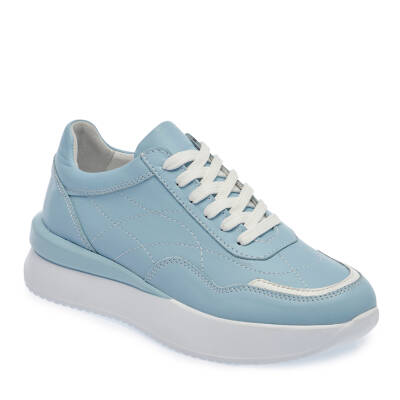  Mavi Deri Kadın Sneaker - K24I1AY67314-J61 - 1