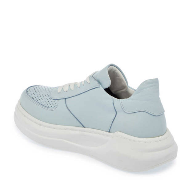 Mavi Deri Kadın Sneaker - K24I1AY67335-J61 - 2