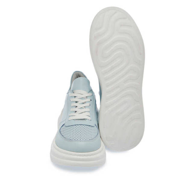 Mavi Deri Kadın Sneaker - K24I1AY67335-J61 - 4