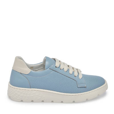  Mavi Deri Kadın Sneaker - K24I1AY67349-J61 - 3
